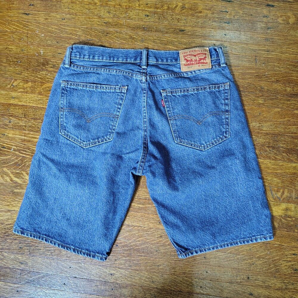 Levi 505 Men's Denim Shorts Jorts Dad Shorts Size 34/T750
